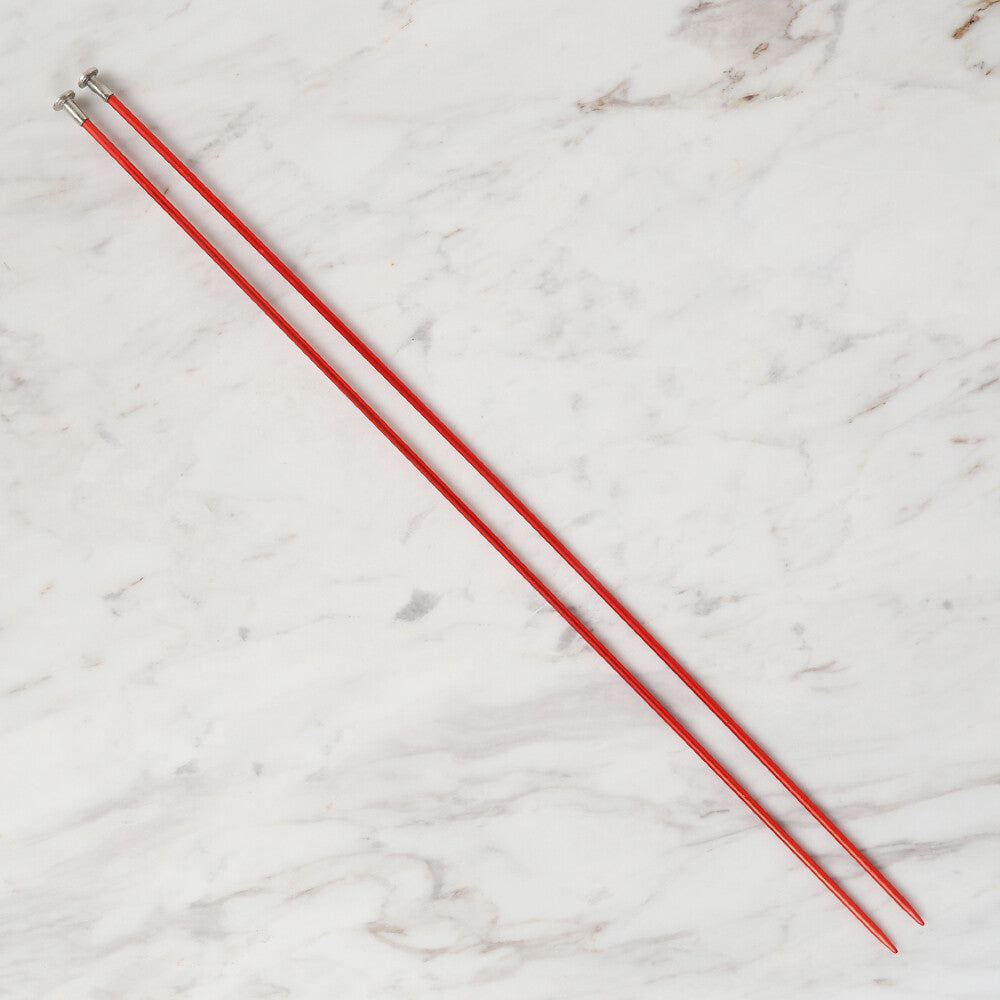 Loren Crafts 3,5 mm 35 cm Kırmızı Metal Örgü Şişi - LRN320